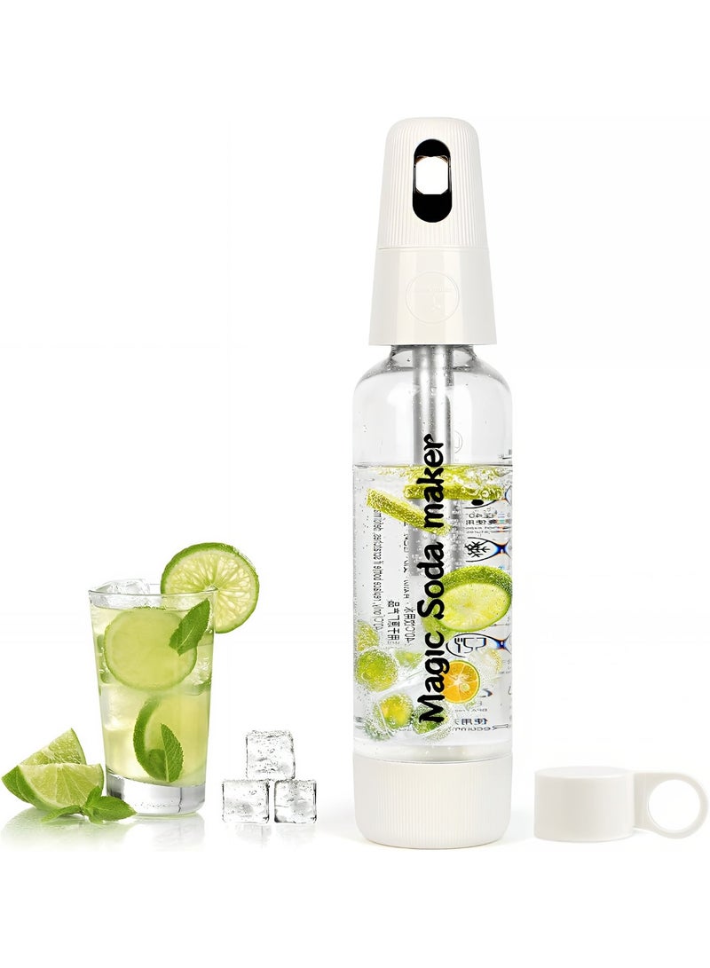 1L Sparkling Water Bottle – Manual Soda Siphon for Carbonated Water, Portable Soda Maker Bottle for Home & Outdoor - Image 1